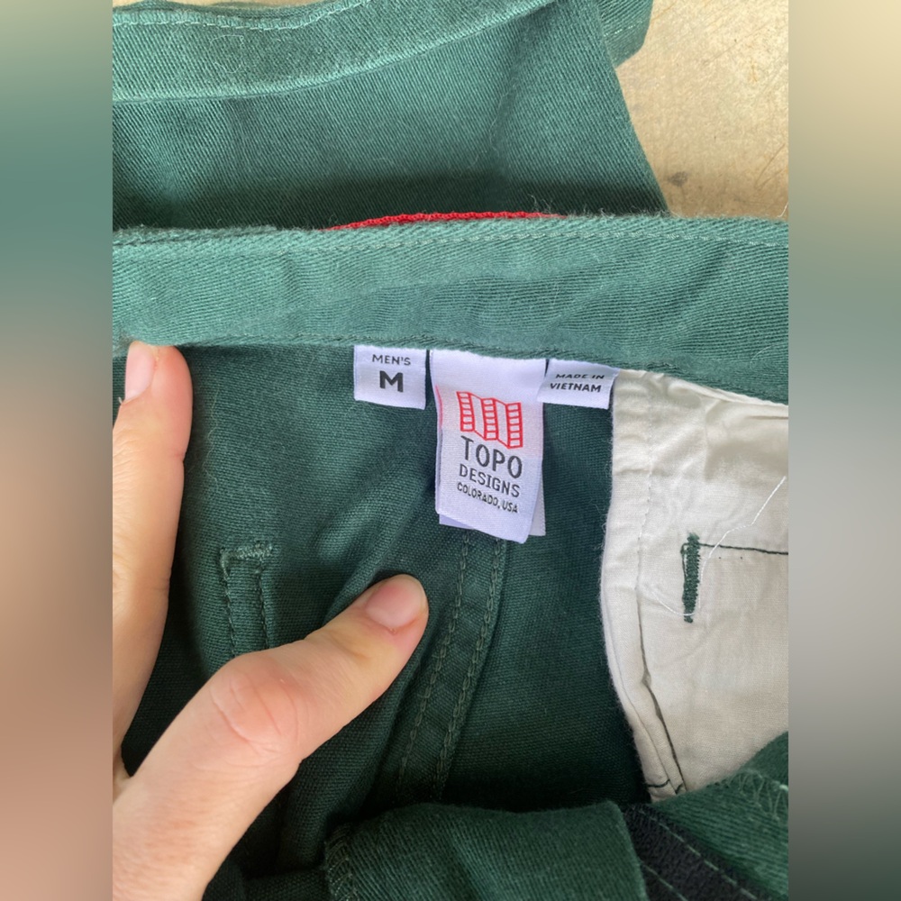 Topo Designs Forest Green Men's Climbing Pants